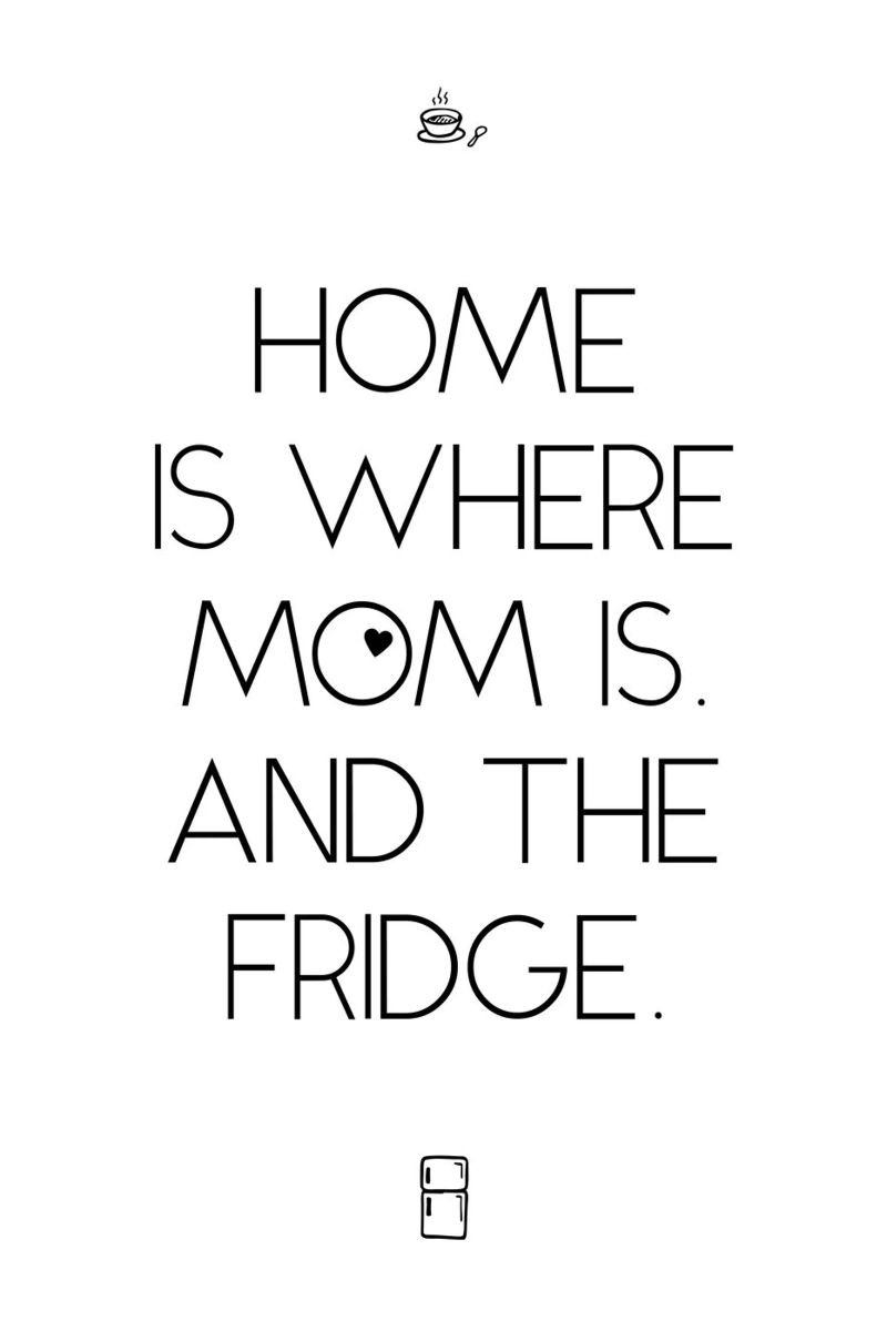 Home, Mom, Fridge Poster von Ohkimiko