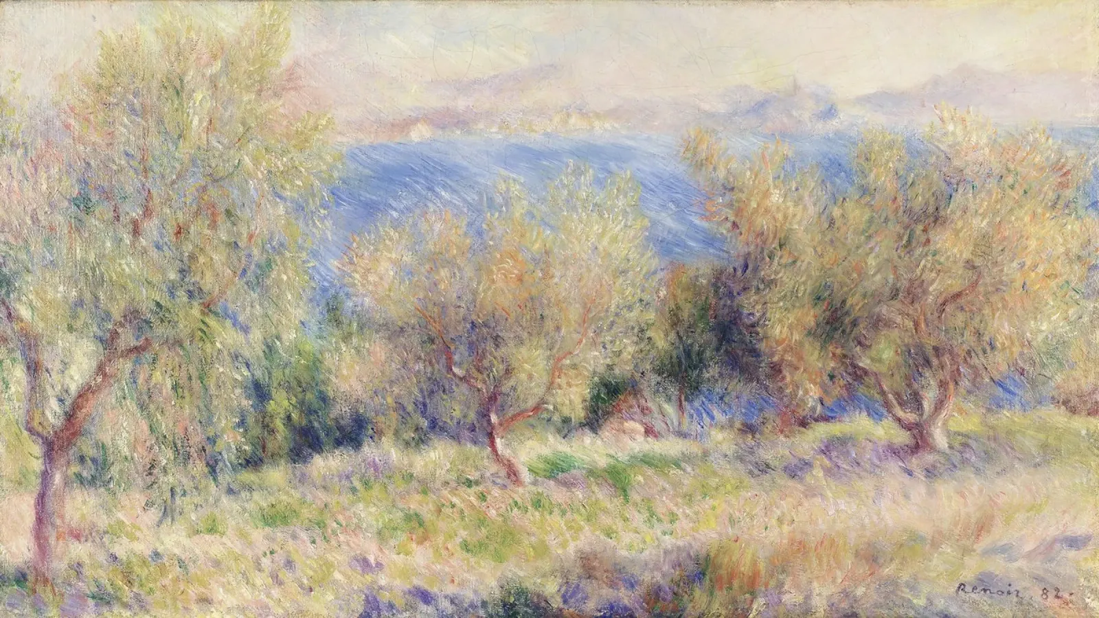 Renoir - The Olive Groves alluminio dibond da apoloprints