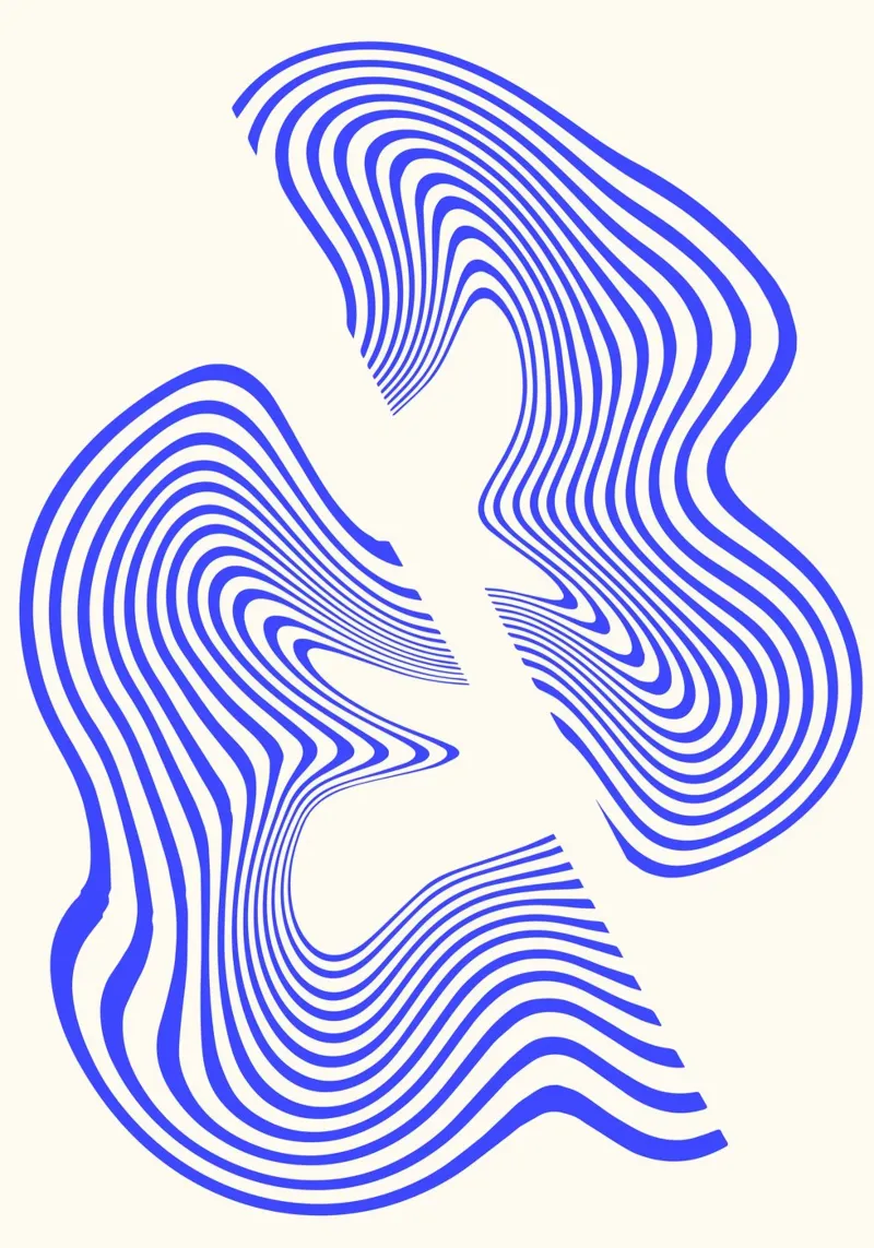 Waves of Motion  | Minimal Art  | Hypontic pellicola backlit da PrintCessStudio