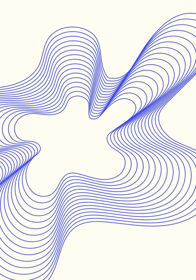 Azure Pulse |  Minimal Art | Hypnotic Blue carta hahnemühle da PrintCessStudio
