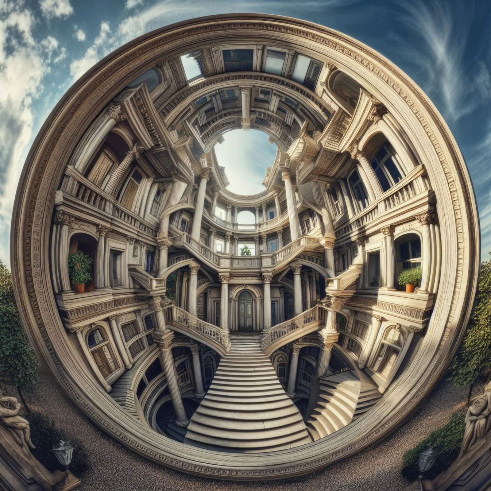 Sphere 004 - Circular Architectural Masterpiece plexiglass da Spheres
