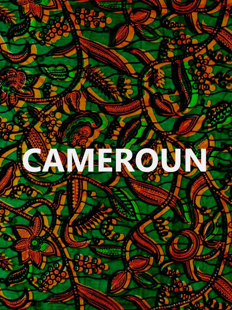 Cameroun poster con telaio in legno da Mathudace Créas