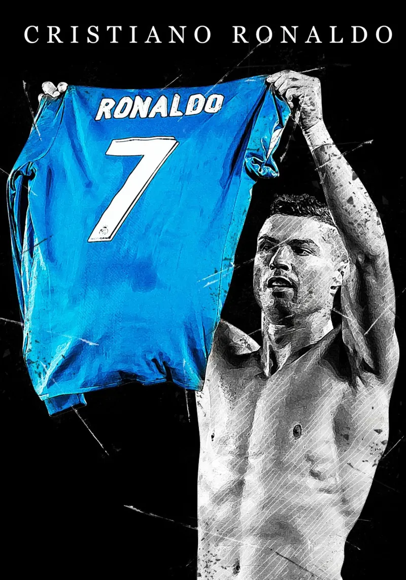Cristiano Ronaldo Real Madrid 2 pellicola backlit da tenten