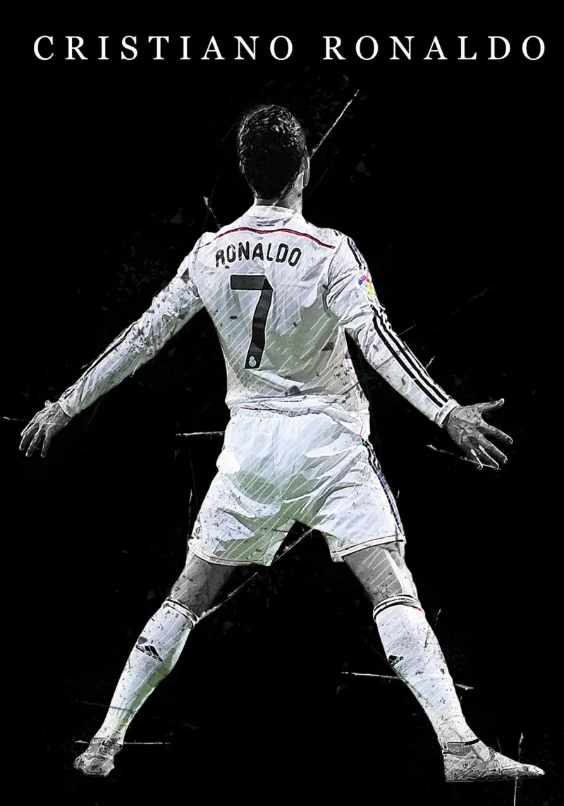 Cristiano Ronaldo Real Madrid poster con telaio in plastica da tenten