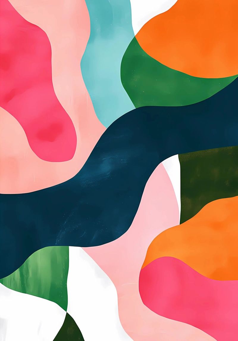 Colorful Abstract Painting poster by Olga Wildrose