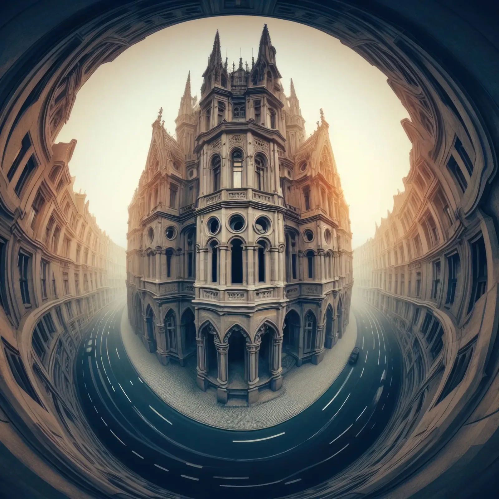 Sphere 002 - Gothic-Inspired Building plexiglass da Spheres