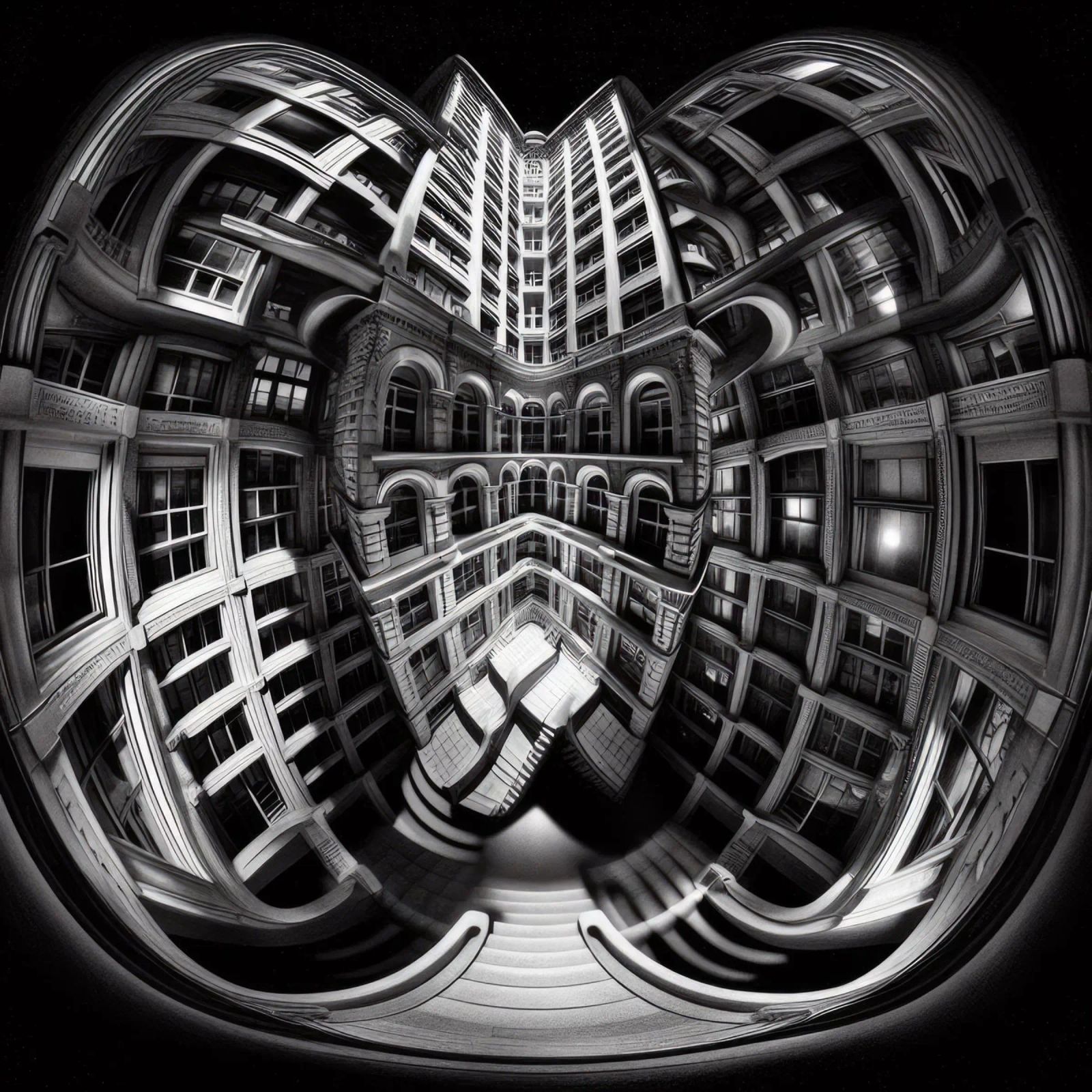 Sphere 029 - Abstract Architectural Symmetry pellicola backlit da Spheres