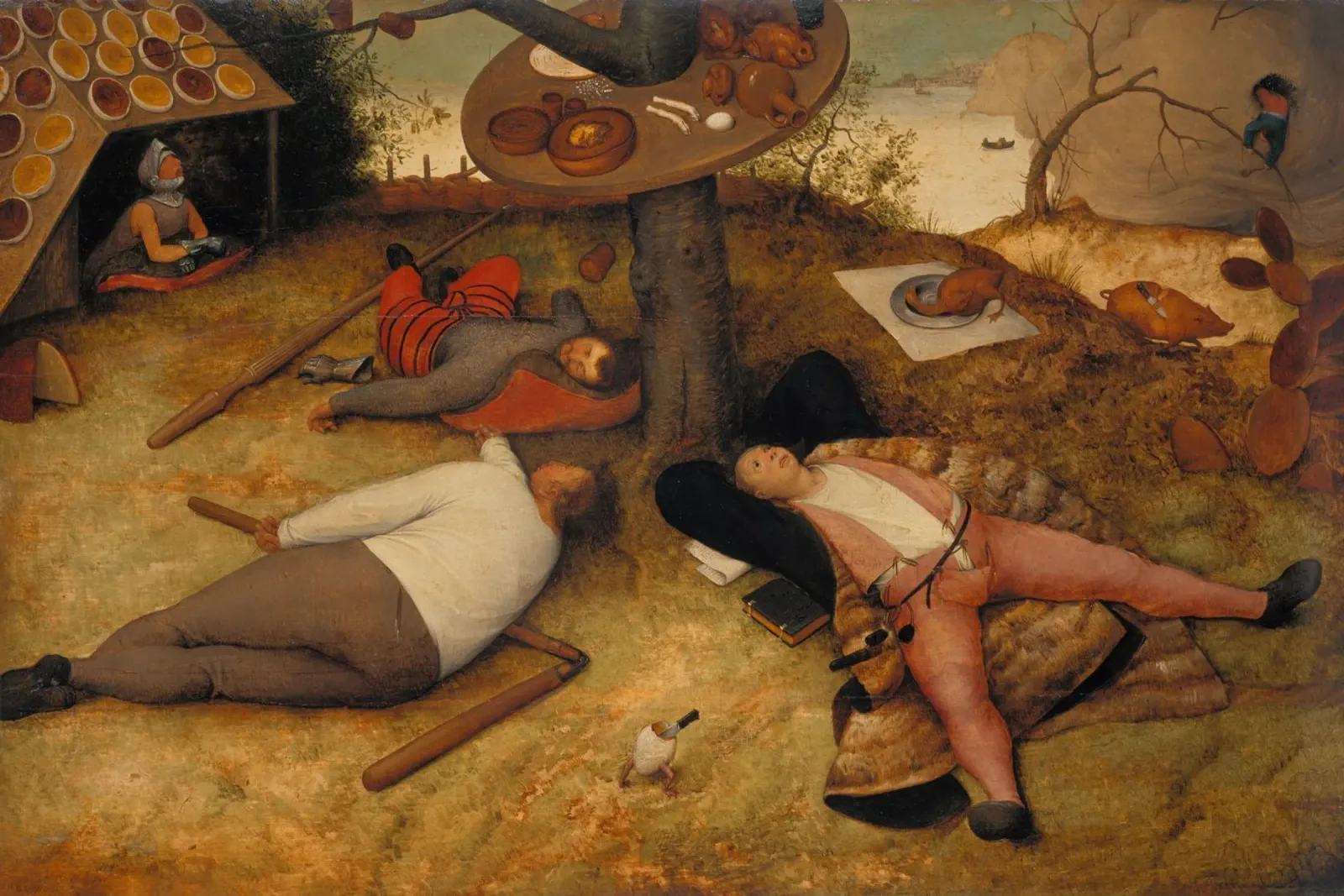 Pieter Brueghel il vecchio - La terra di Cockayne pellicola backlit da ARTOTHEK