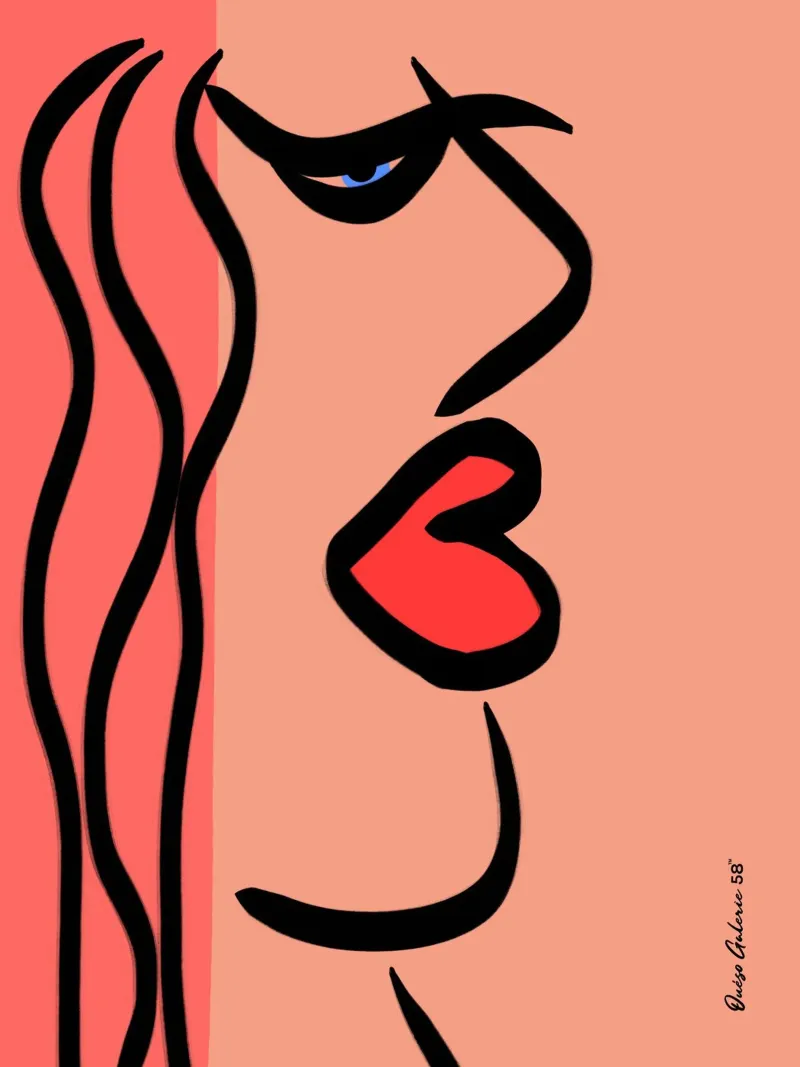Gentle Glow poster con telaio in legno da Mike Leymi