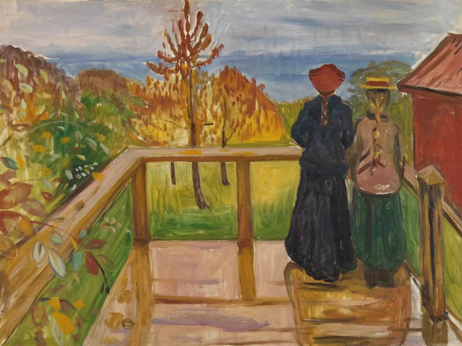 Edvard Munch - Sulla veranda poster da ARTOTHEK
