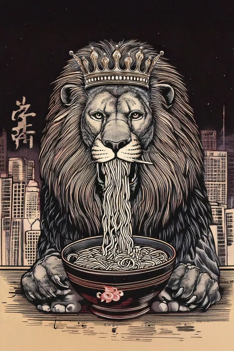 King Lion pellicola backlit da tylerstudio