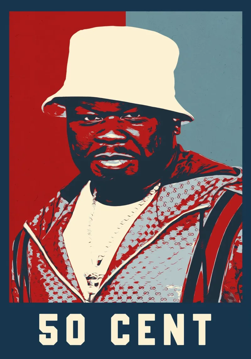 50 Cent pellicola backlit da HopeStudio