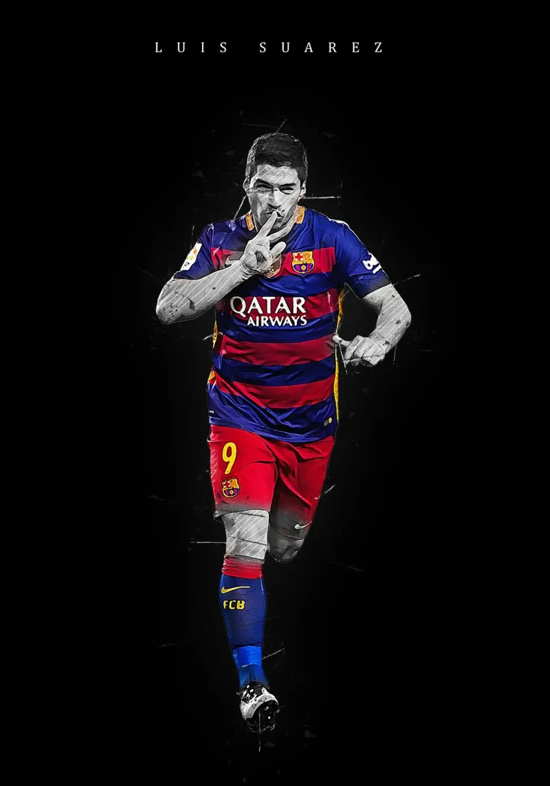Luis Suarez pellicola backlit da tenten