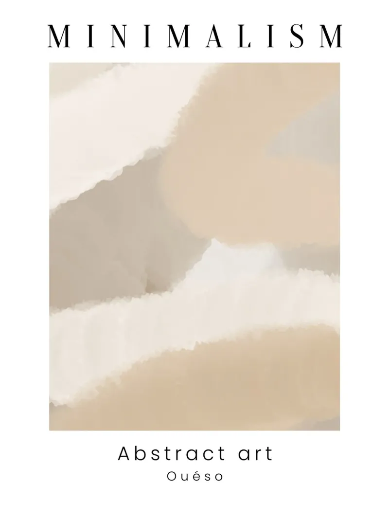 Abstract Tranquility poster con telaio in alluminio da Mathudace Créas