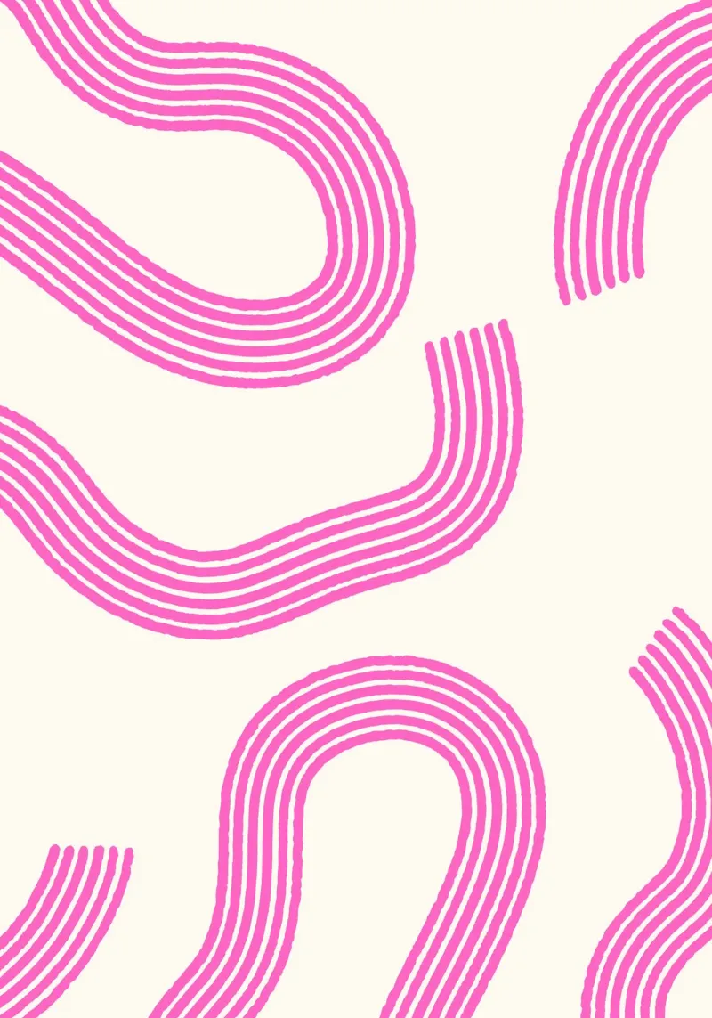 Blush Currents  |  Pink Abstract Design  |  Contemporary pellicola backlit da PrintCessStudio
