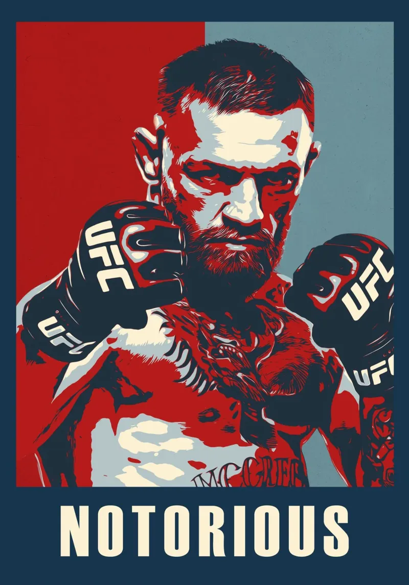 conor mcgregor pellicola backlit da HopeStudio