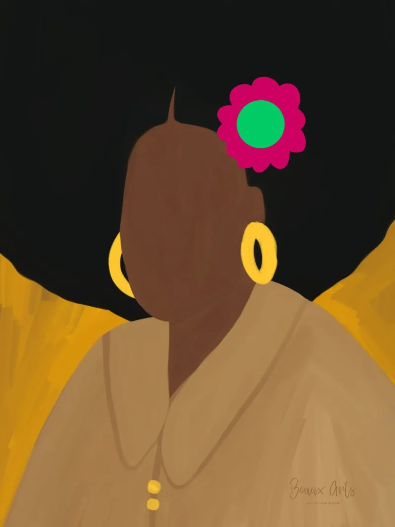 Afro Hopeless tela da Mathudace Créas