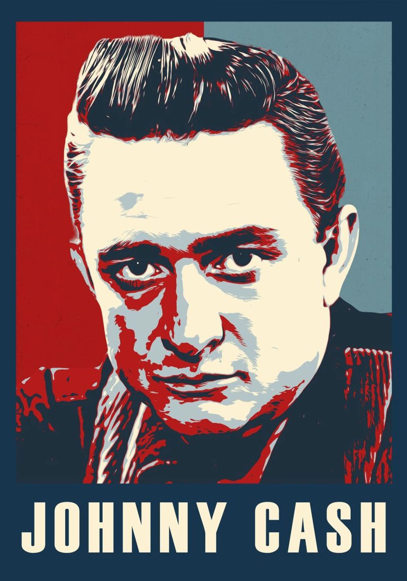 Johnny Cash poster de HopeStudio