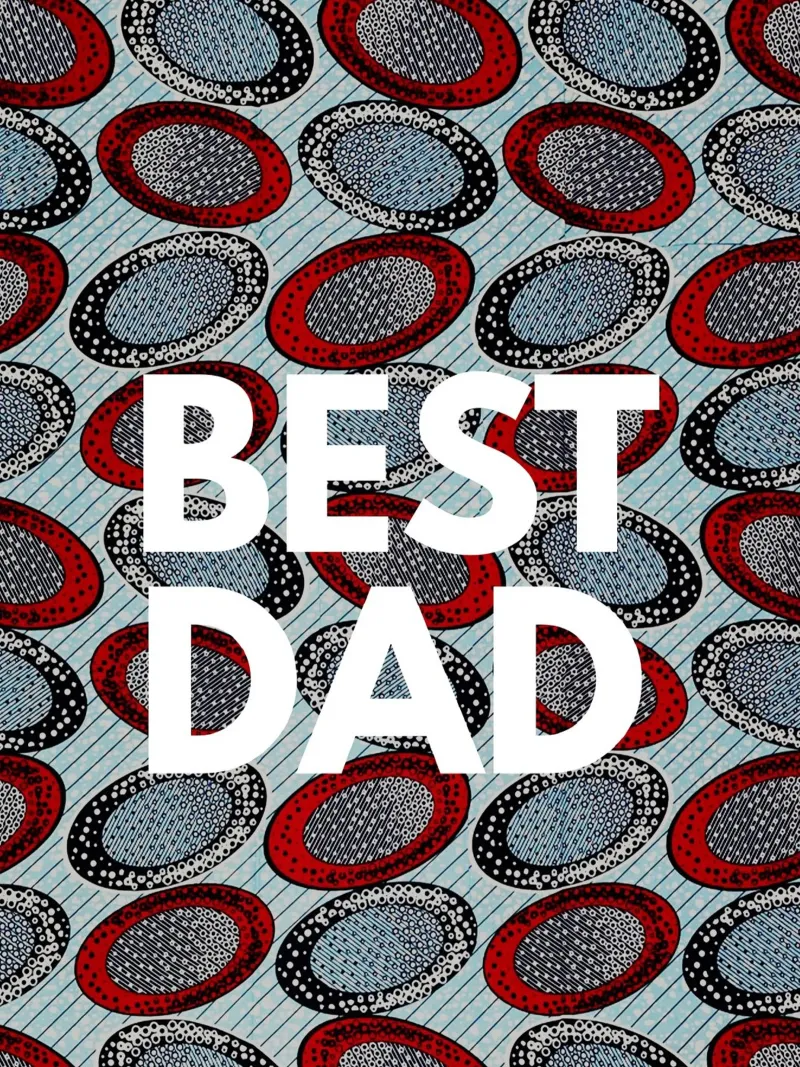 Best Dad poster con telaio in legno da Mathudace Créas