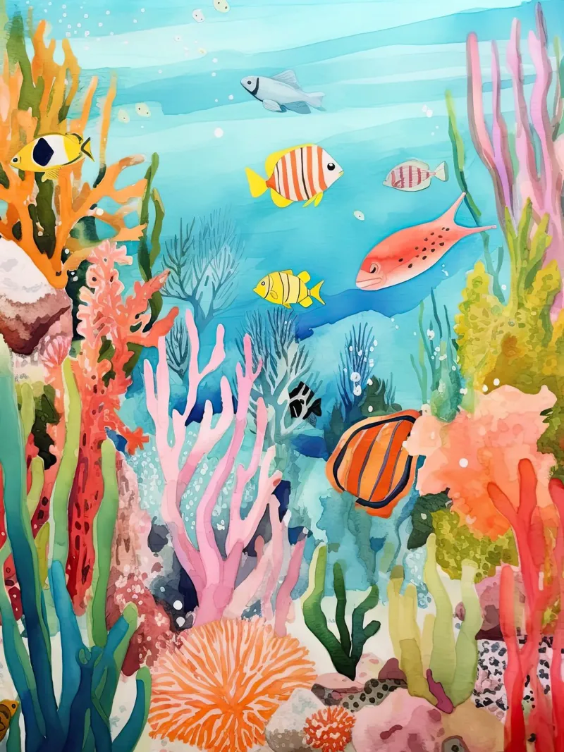 Tropical Depths acrylic glass by DaarbyN