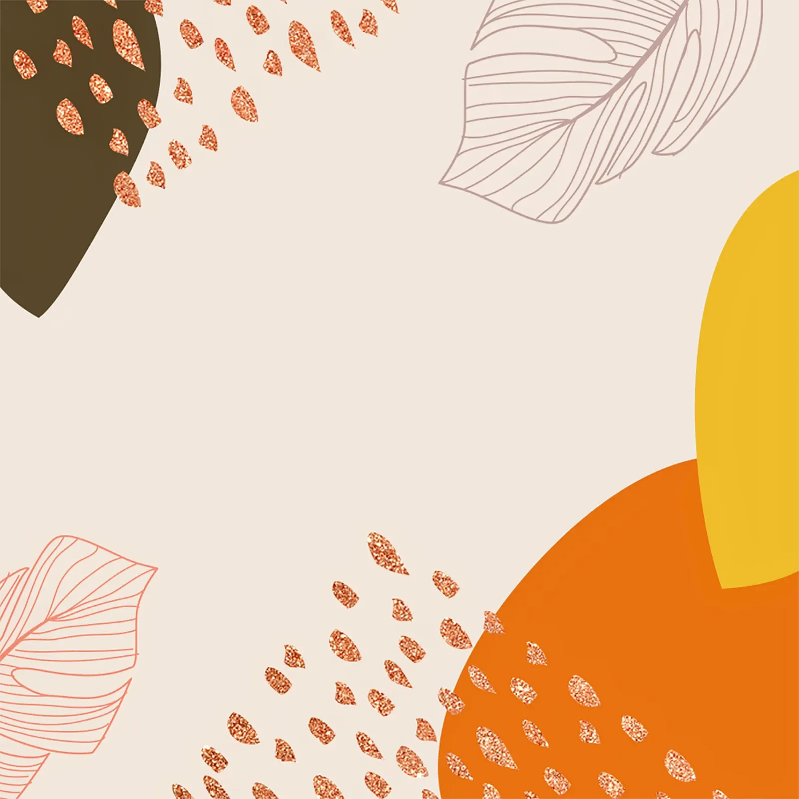 Autunno astratto poster con telaio in alluminio da Kiroiharu