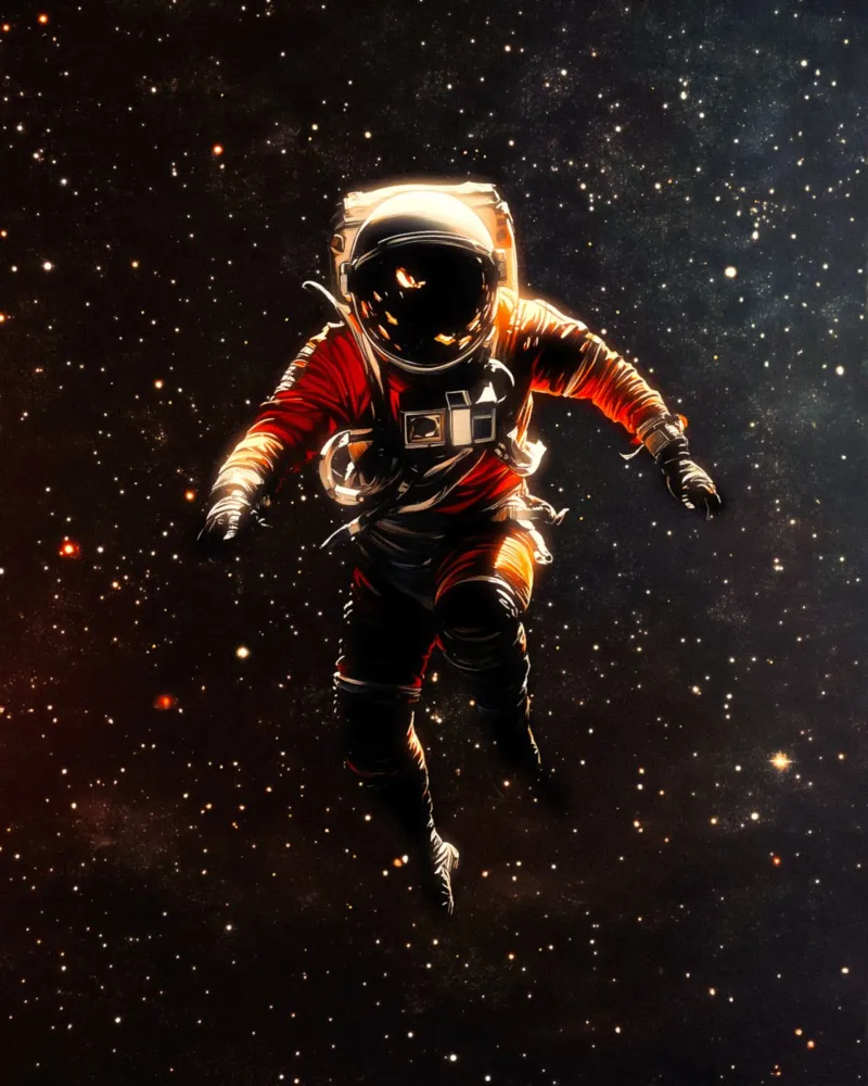 Astronaut In Space canvas by Taudalpoi