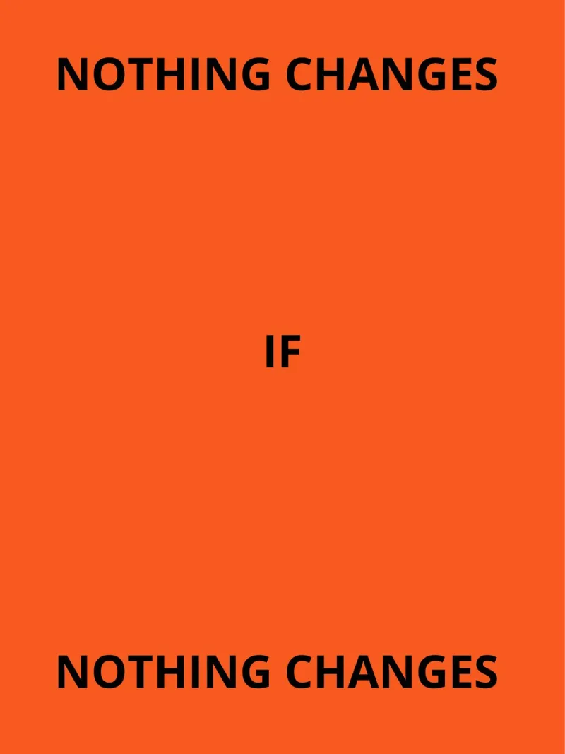 Nothing changes if nothing changes poster da ramosashop