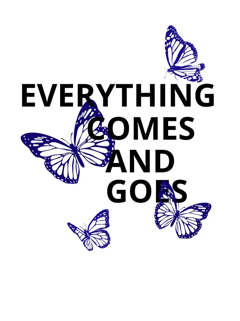Everything Comes and Goes poster con telaio in plastica da ramosashop