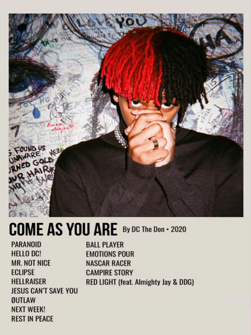 COME AS YOU ARE By DC The Don - 2020 carta hahnemühle da SoundStudio