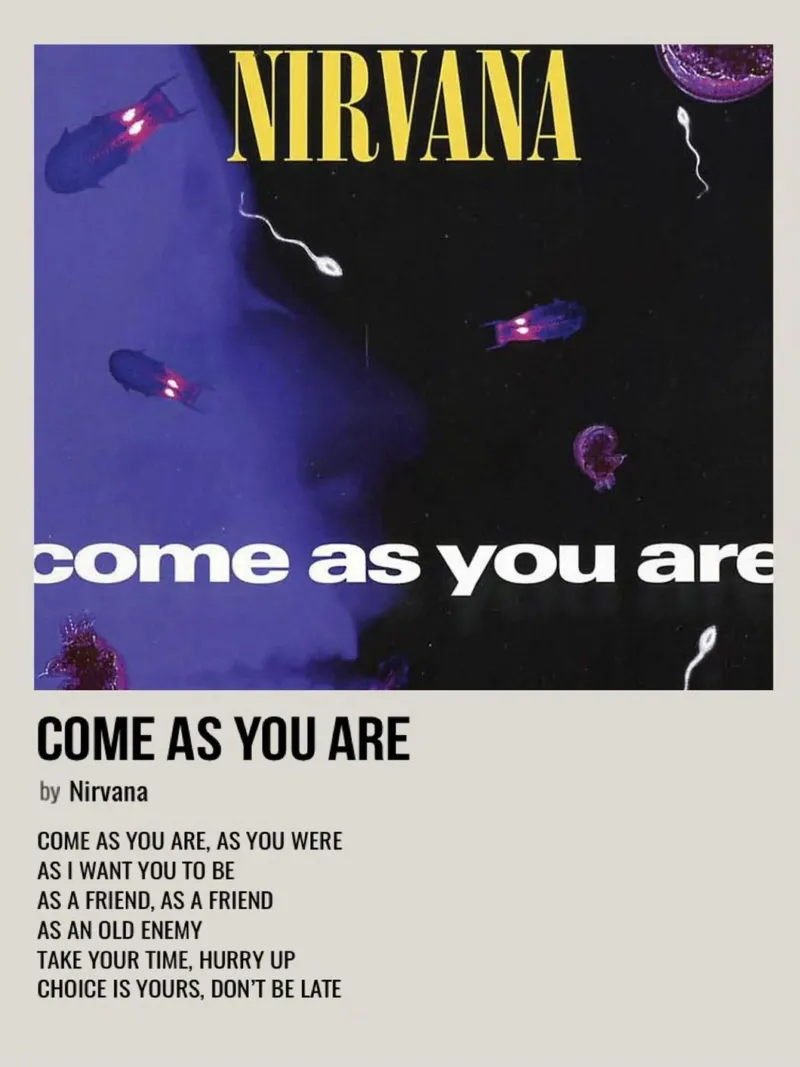 COME AS YOU ARE by Nirvana pellicola backlit da SoundStudio