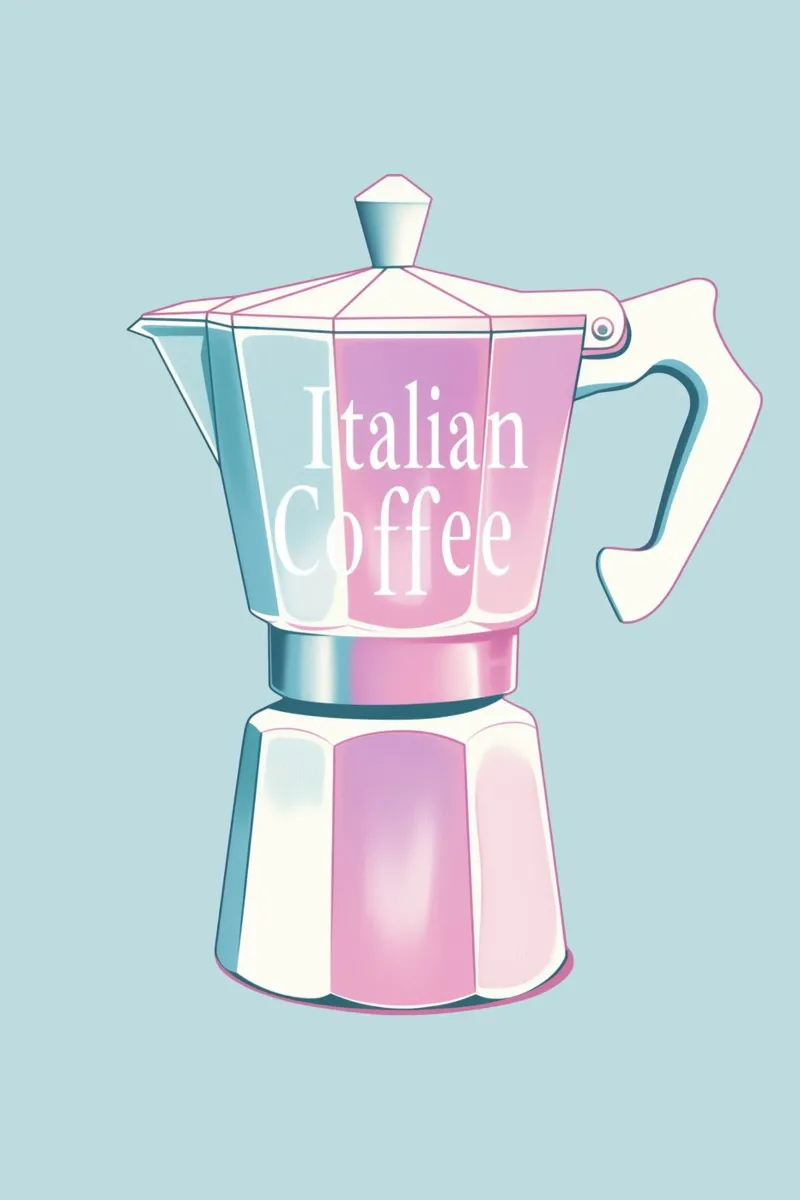 Caffè italiano hellblau pellicola backlit da Carinaprint