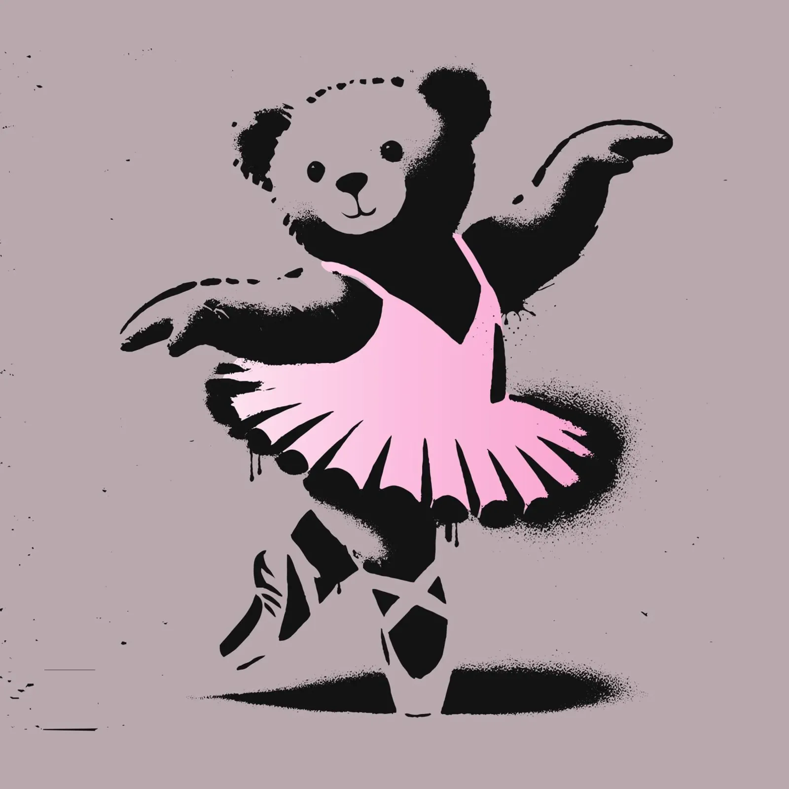 Orsetto ballerina in stile stencil pellicola backlit da namosh