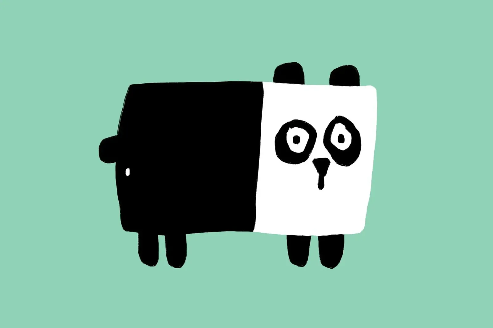 Panda poster da aucontraire