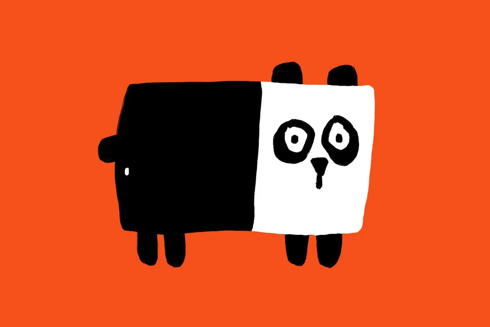 orso panda poster da aucontraire