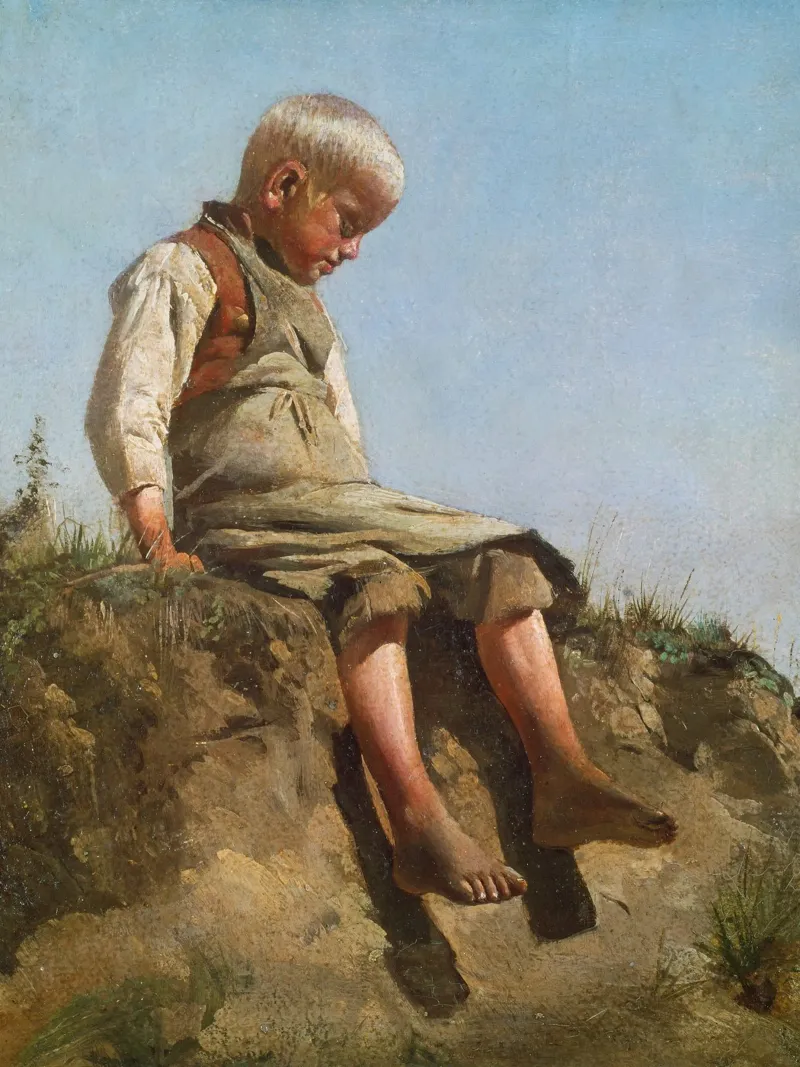 Franz von Lenbach - Ragazzo al sole pellicola backlit da ARTOTHEK