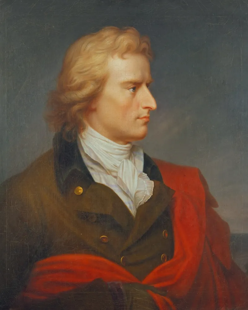 Franz Gerhard von Kügelgen - Portrait of Friedrich von Schiller backlit film by ARTOTHEK
