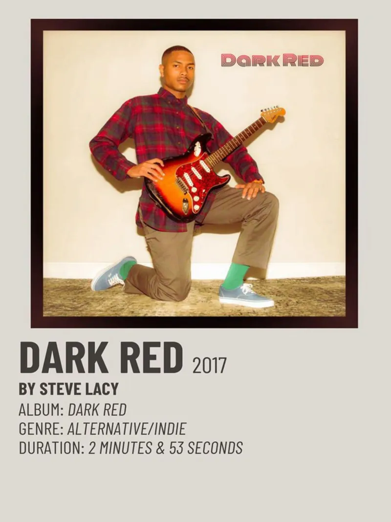DARK RED 2017 BY STEVE LACY pellicola backlit da SoundStudio