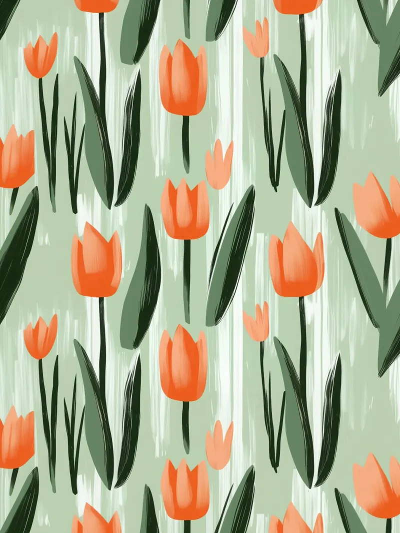 Motivo a tulipano primaverile in stile scandinavo pellicola backlit da Autofocus