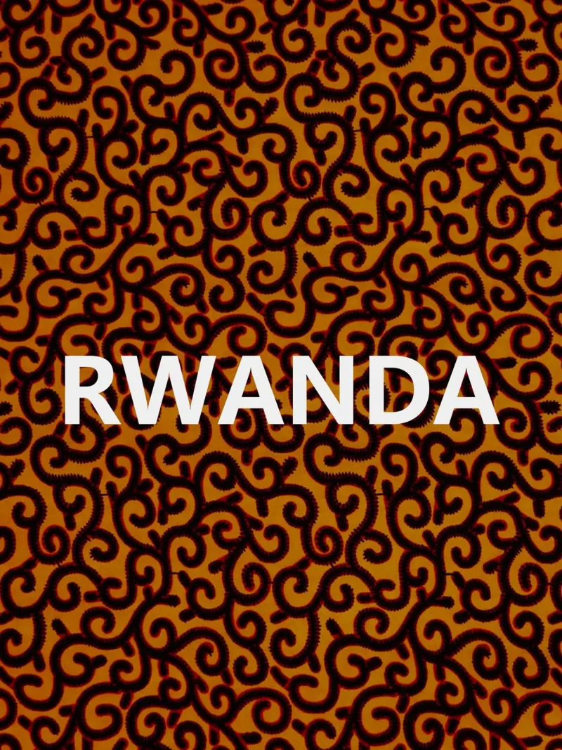 Rwanda poster con telaio in plastica da Mathudace Créas
