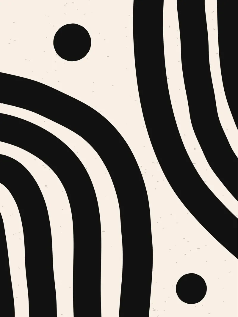 Boho Abstract Minimal Art Design - Elegante e senza tempo pellicola backlit da Whole©