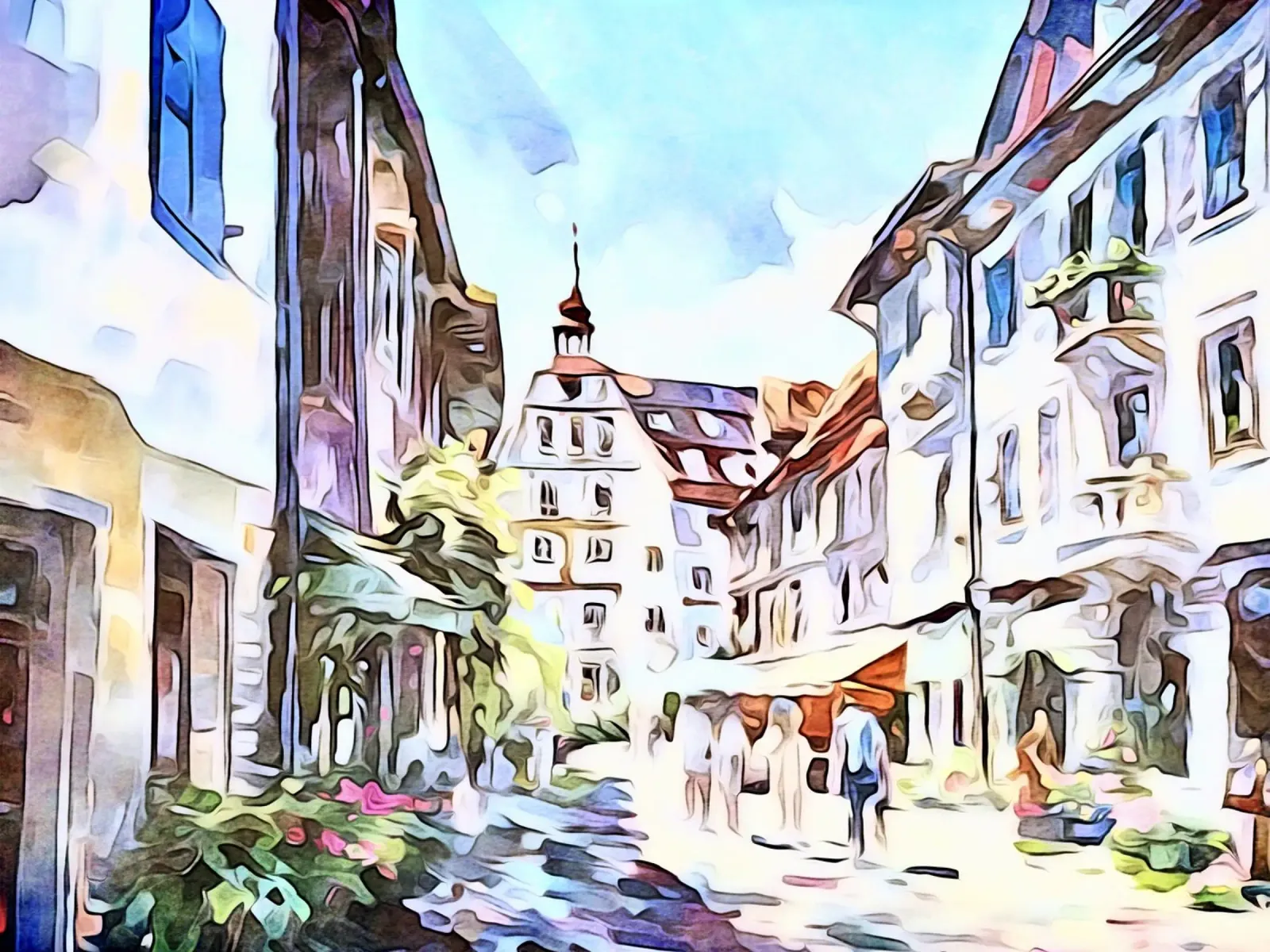 Stein am Rhein, Bodensee, Motiv 1 Hahnemühle von ZAMART