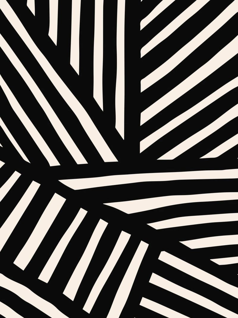 Design de ligne d'inspiration zébrée - Moderne & Abstrait poster de Whole©