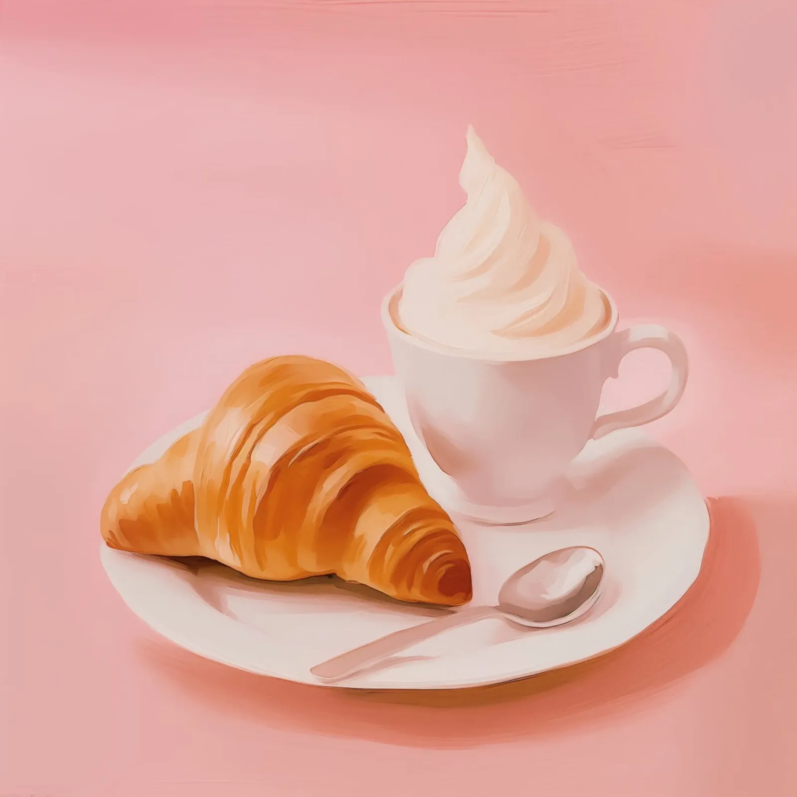Croissant Pariser in pastello pellicola backlit da Carinaprint
