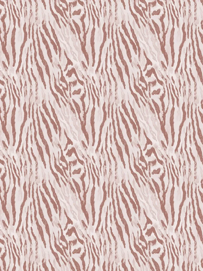 Zebra tijger dierenprint in mokka mousse bruin Boho Chic Y2K hahnemühle van Gentle Echoes Art