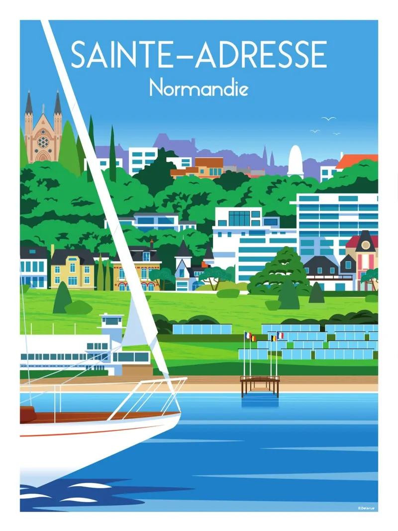 Sainte Adresse Normandie Hahnemühle von Raphaël Delerue