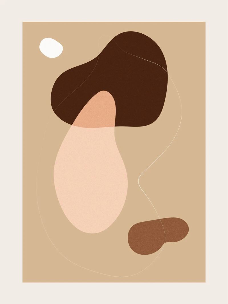 Organische Formen – Boho Chic Poster von Whole©