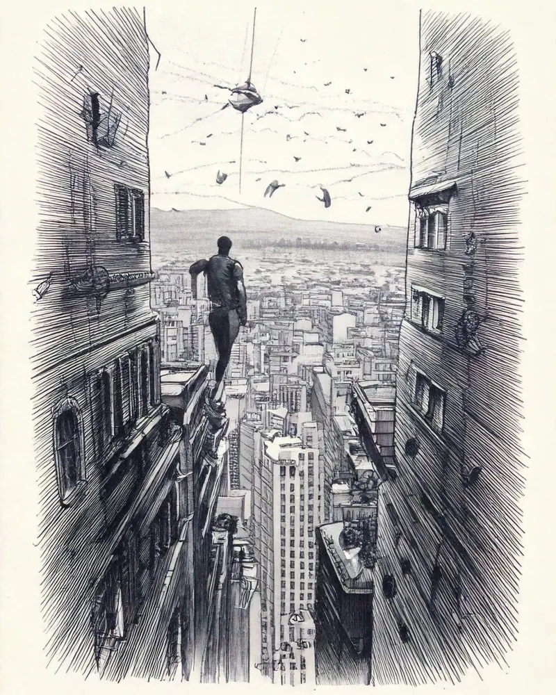 Dancing buildings carta hahnemühle da tylerstudio