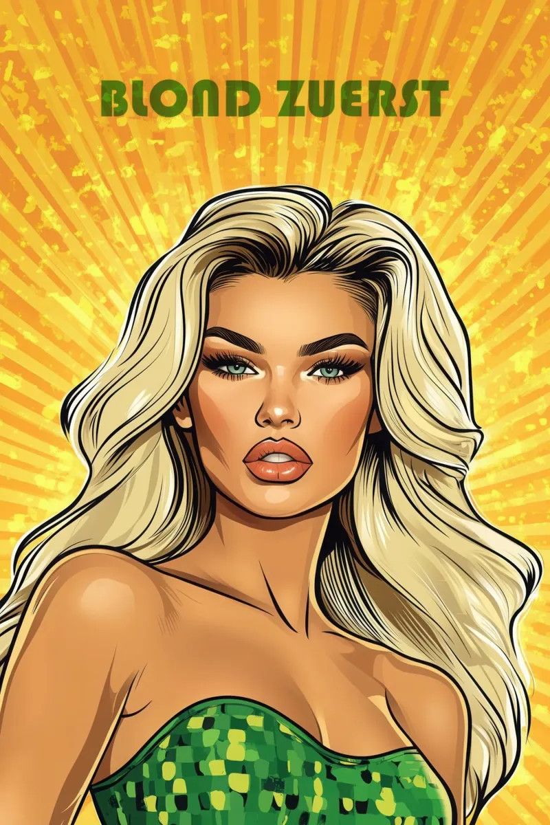 Blond Zuerst | Fumetto Pop Art pellicola backlit da Autofocus
