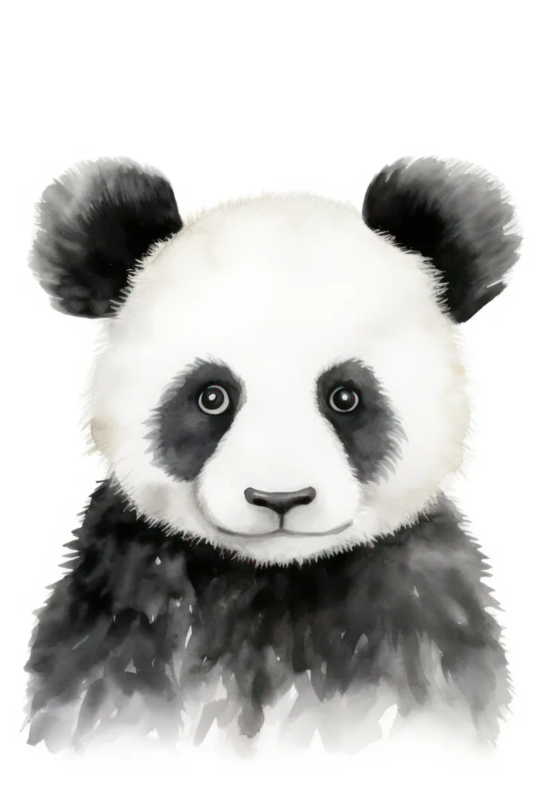 Panda pellicola backlit da Olga Wildrose