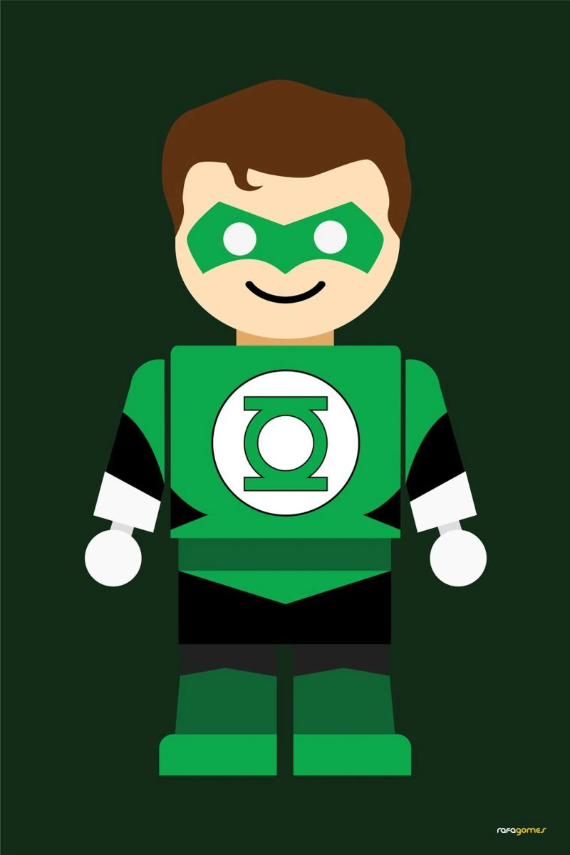 Green Lantern Toy poster by Rafa Gomes